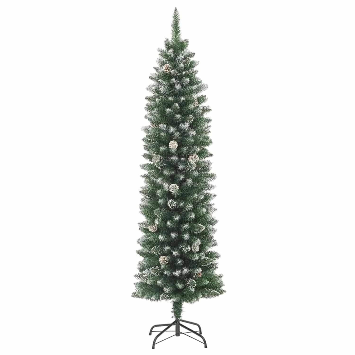 vidaXL Künstlicher Weihnachtsbaum mit Ständer Schlank 120 cm PVC 345164