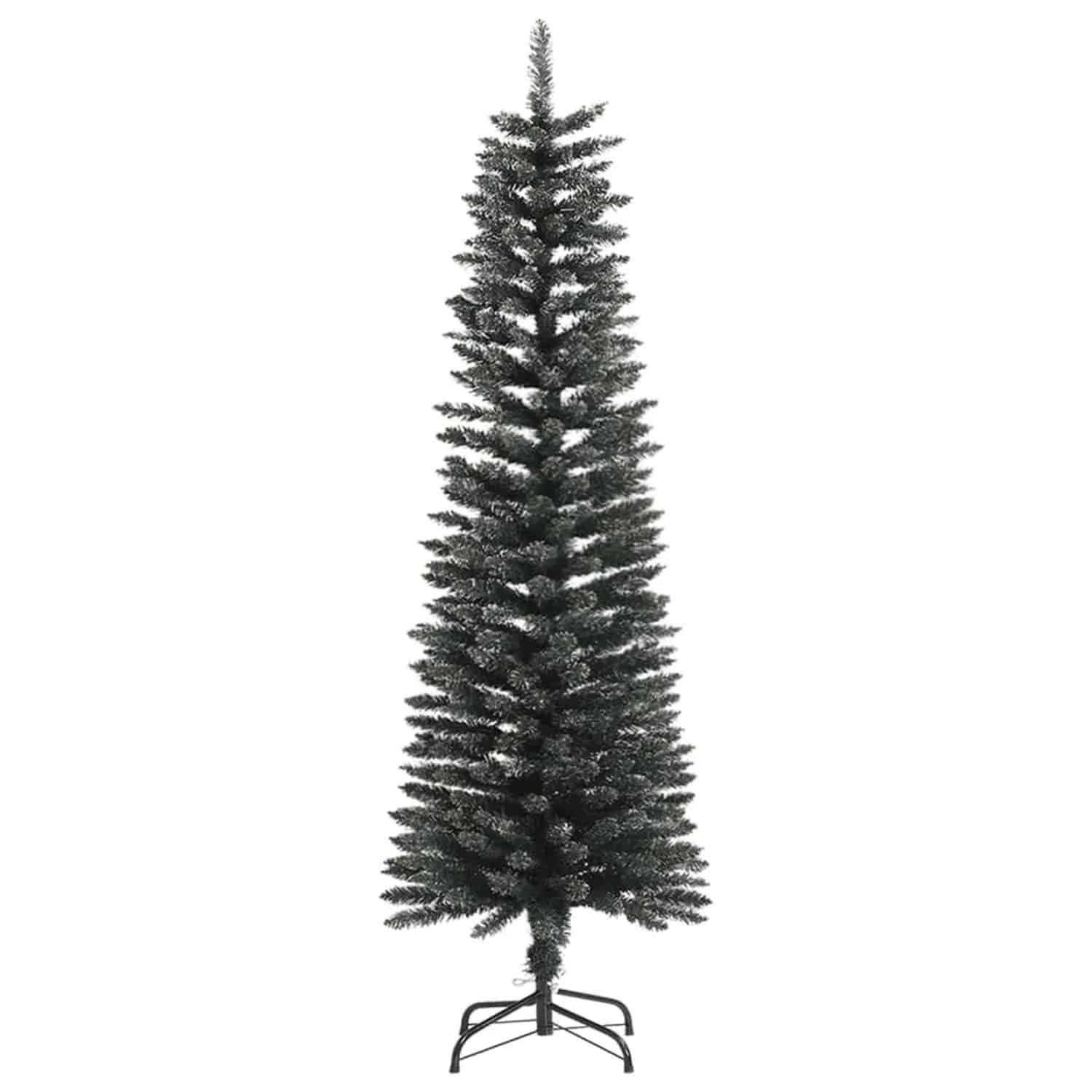 vidaXL Künstlicher Weihnachtsbaum mit Ständer Schlank Grün 150 cm PVC