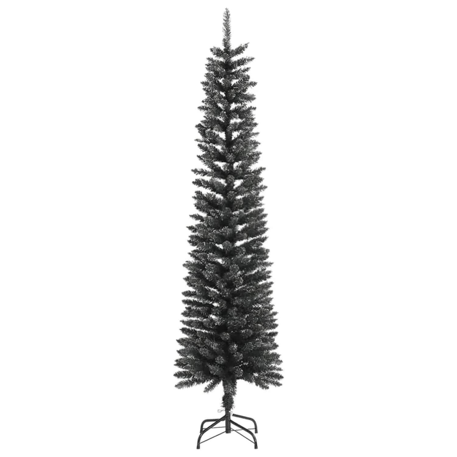 vidaXL Künstlicher Weihnachtsbaum mit Ständer Schlank Grün 210 cm PVC 345186