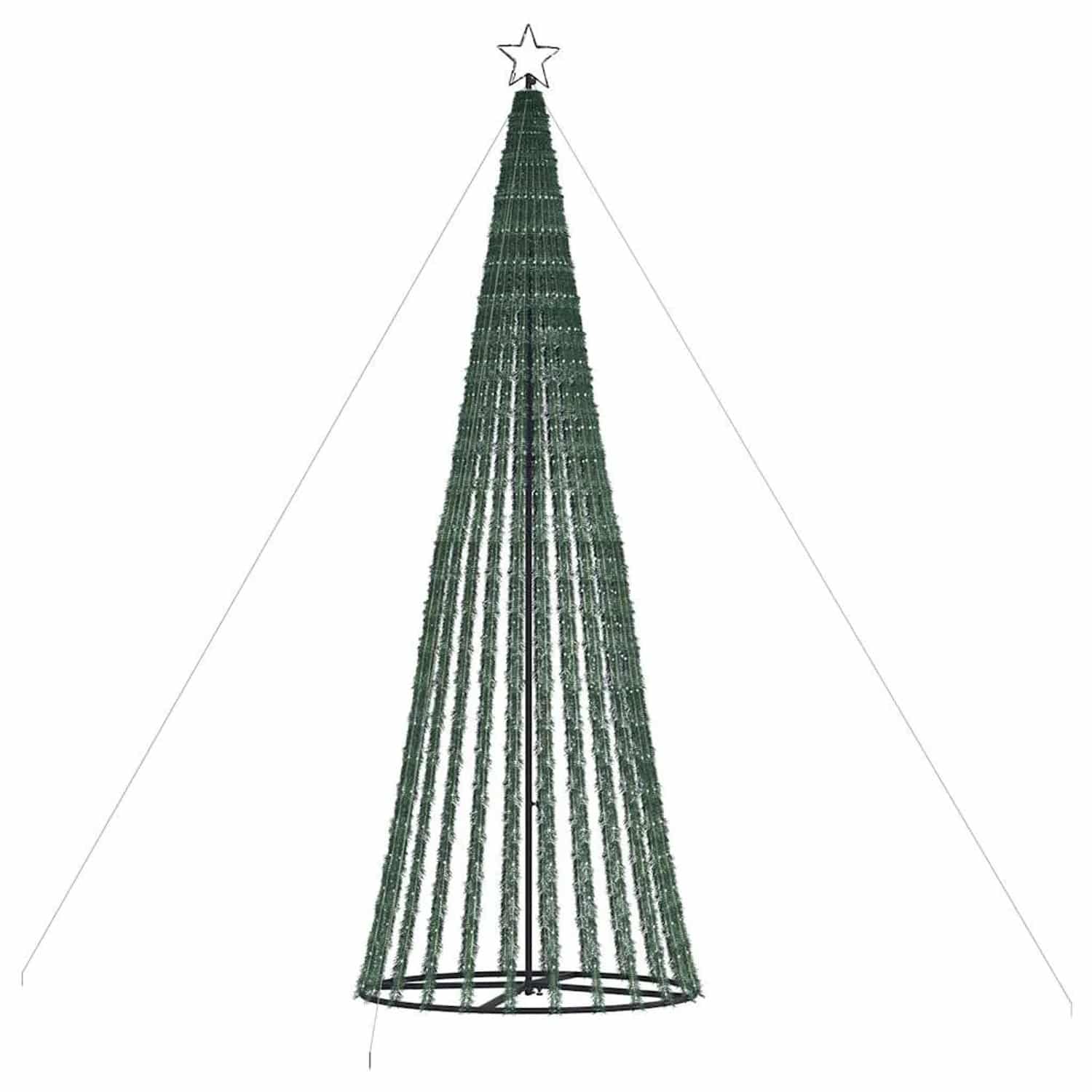 vidaXL LED Weihnachtsbaum 1028 LEDs Warmweiß 403 cm 4016400