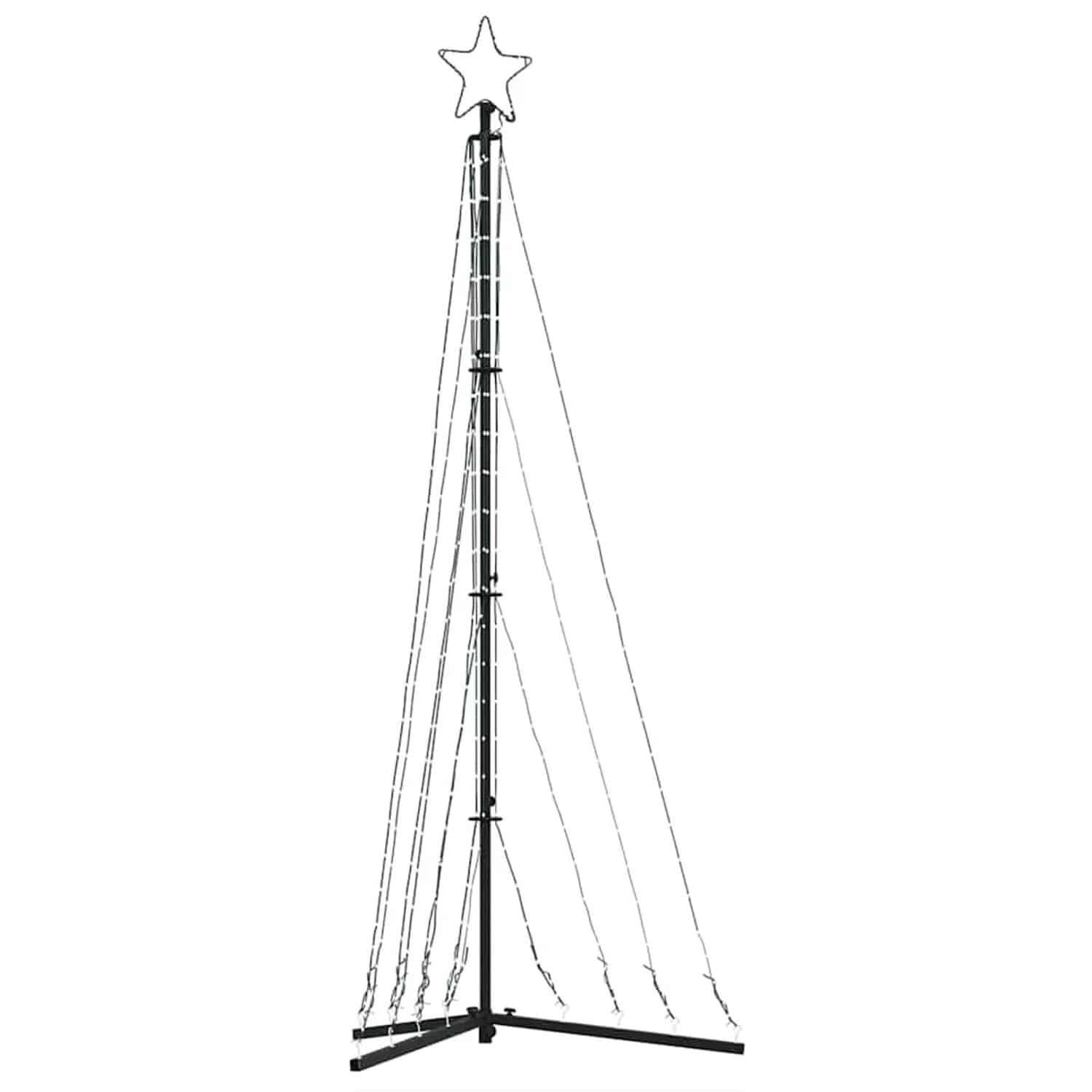 vidaXL LED Weihnachtsbaum 339 LEDs Warmweiß 182 cm 3307645