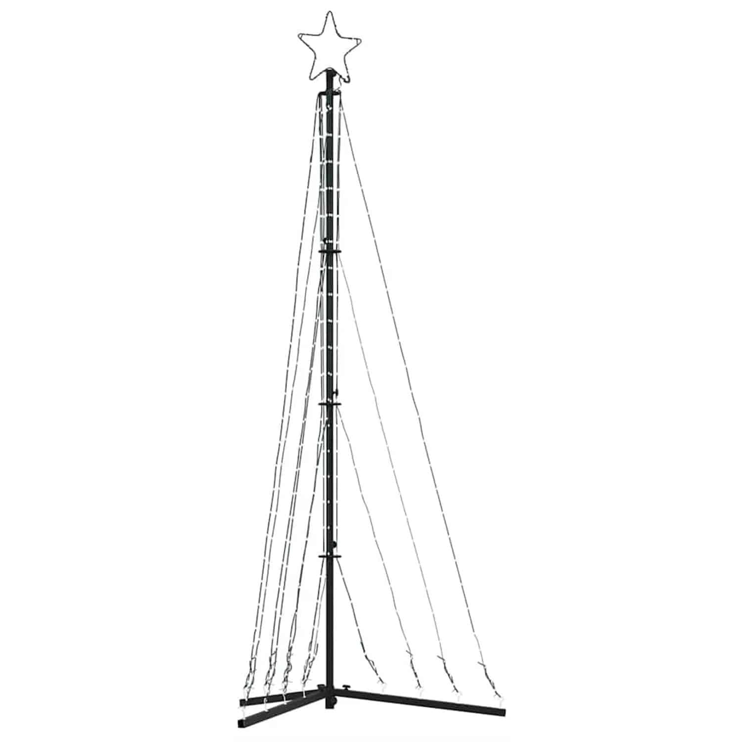 vidaXL LED Weihnachtsbaum 339 LEDs Warmweiß 187 cm 4016428