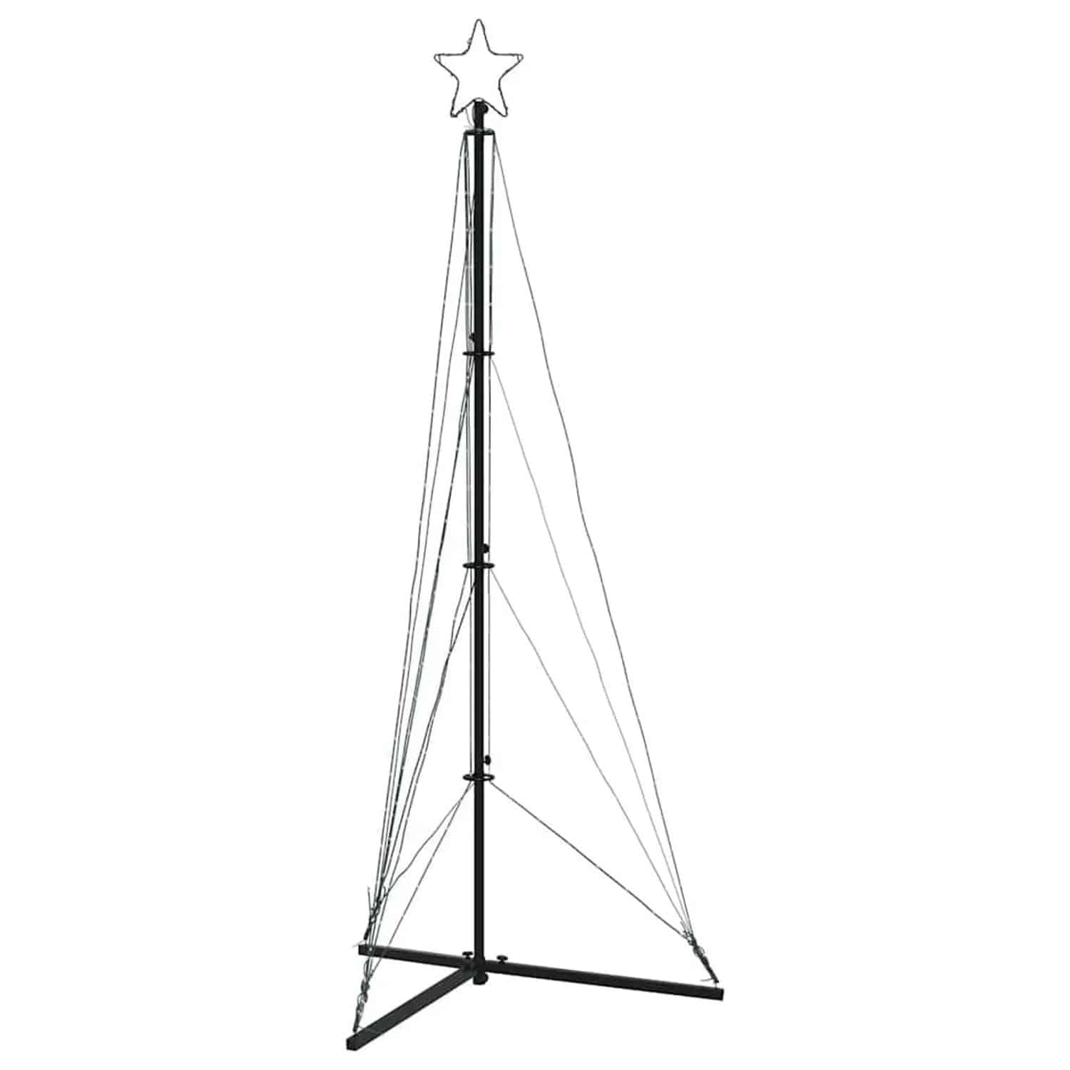 vidaXL LED Weihnachtsbaum 363 LEDs Kaltweiß 182 cm 3307644