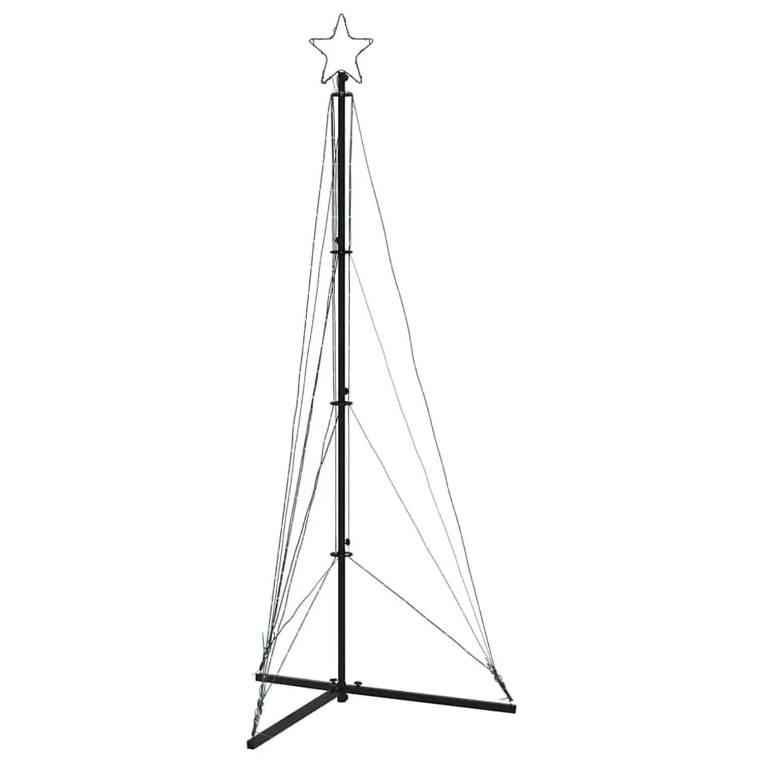 vidaXL LED Weihnachtsbaum 363 LEDs Warmweiß 182 cm 4016408