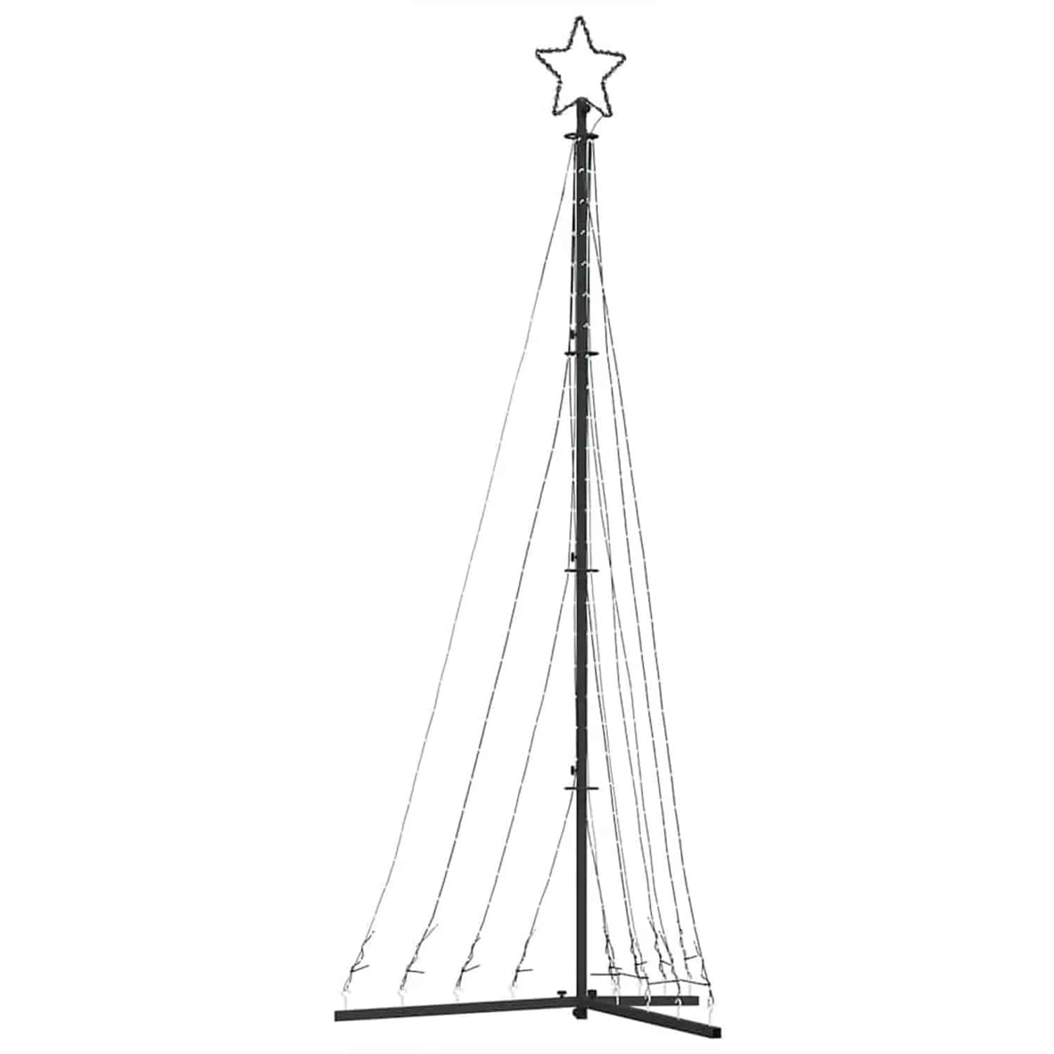 vidaXL LED Weihnachtsbaum 447 LEDs Warmweiß 249 cm 4016432