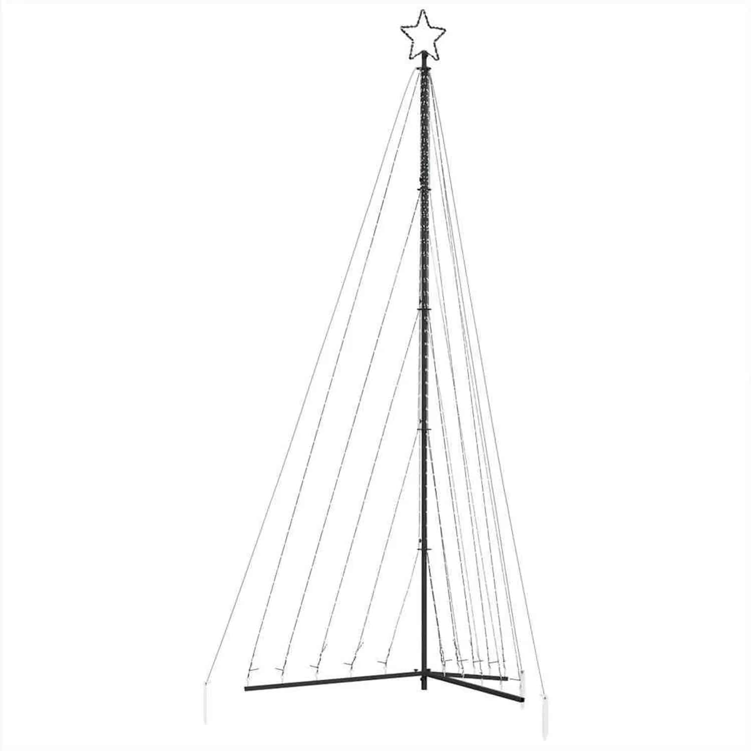 vidaXL LED Weihnachtsbaum 570 LEDs Warmweiß 399 cm 4016440
