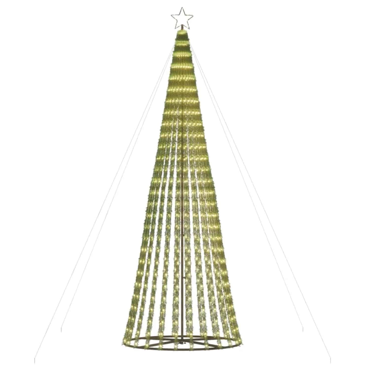 vidaXL LED Weihnachtsbaum 688 LEDs Warmweiß 300 cm 358068