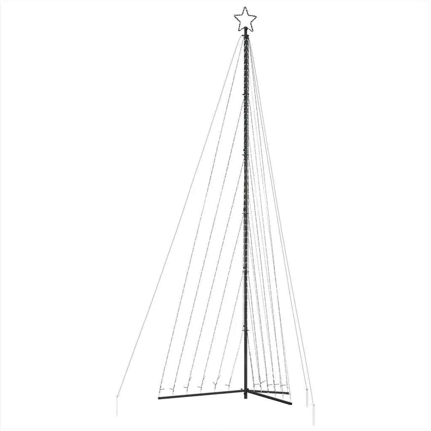 vidaXL LED Weihnachtsbaum 789 LEDs Warmweiß 476 cm 4016444