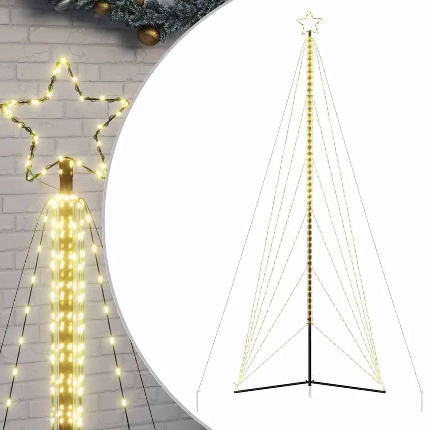 vidaXL LED Weihnachtsbaum 861 LEDs Warmweiß 478 cm 4016424