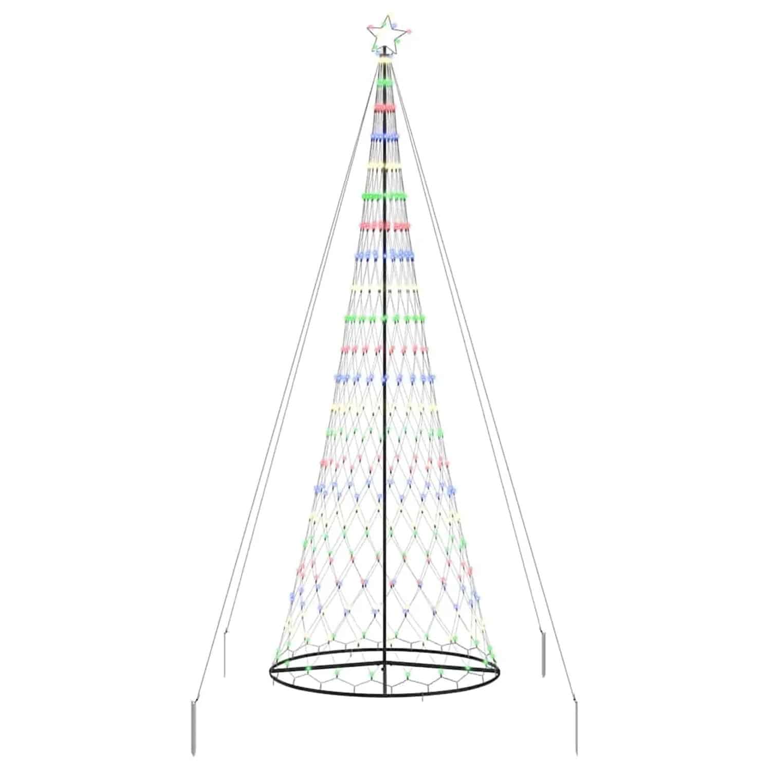 vidaXL LED Weihnachtsbaum Mehrfarbig 138