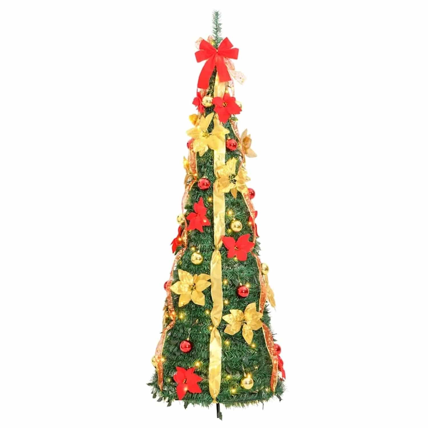 vidaXL Pop-Up-Weihnachtsbaum Künstlich 150 LEDs Grün 180 cm 357762