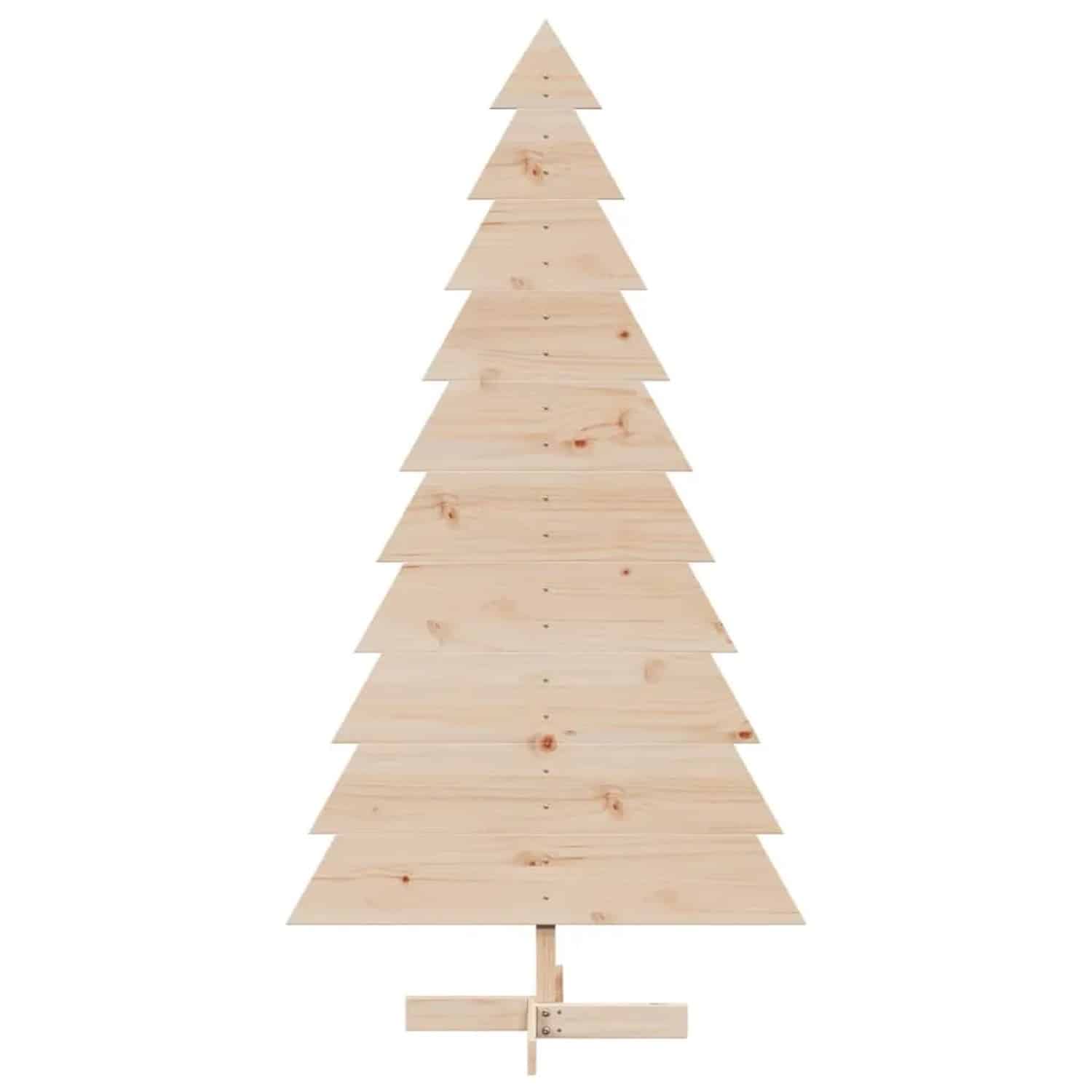 vidaXL Weihnachtsbaum Holz zum Schmücken 180 cm Massivholz Kiefer 858195