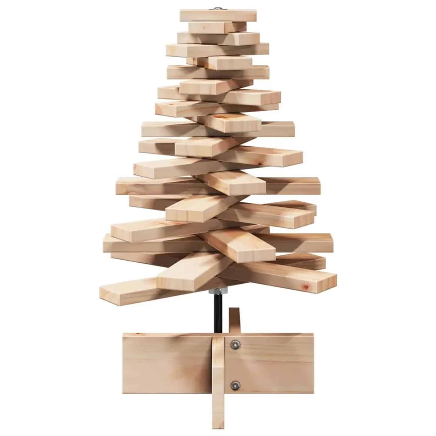 vidaXL Weihnachtsbaum Holz zum Schmücken 60 cm Massivholz Kiefer 858198