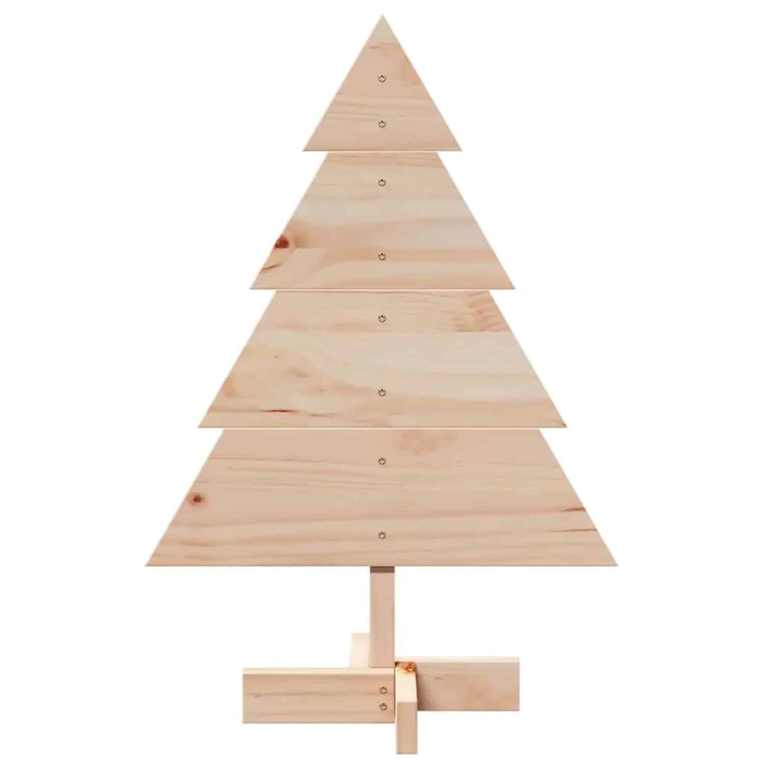 vidaXL Weihnachtsbaum Holz zum Schmücken 70 cm Massivholz 4019699