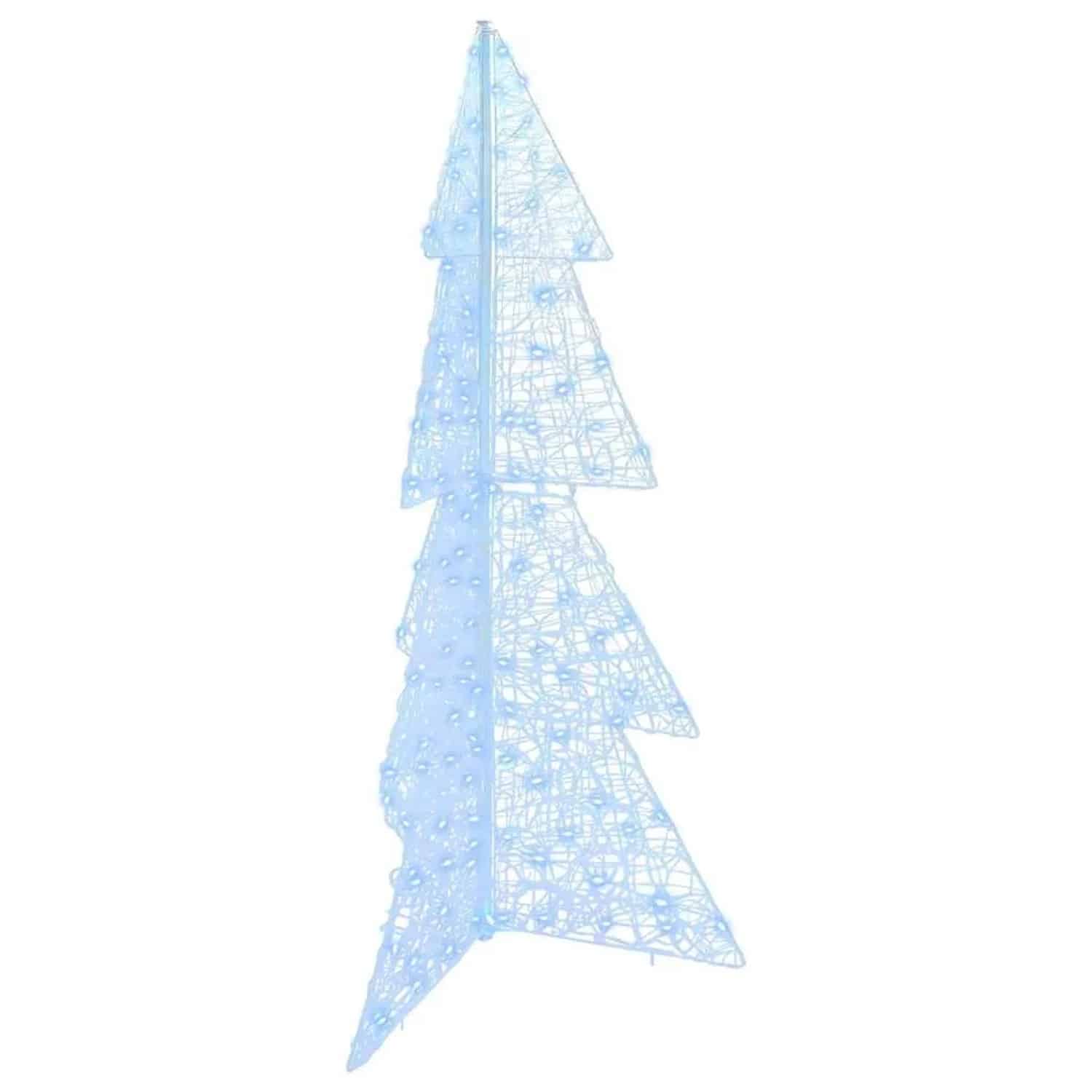vidaXL Weihnachtsbaum mit 160 LEDs Kaltweiß 150 cm Acryl 42019207