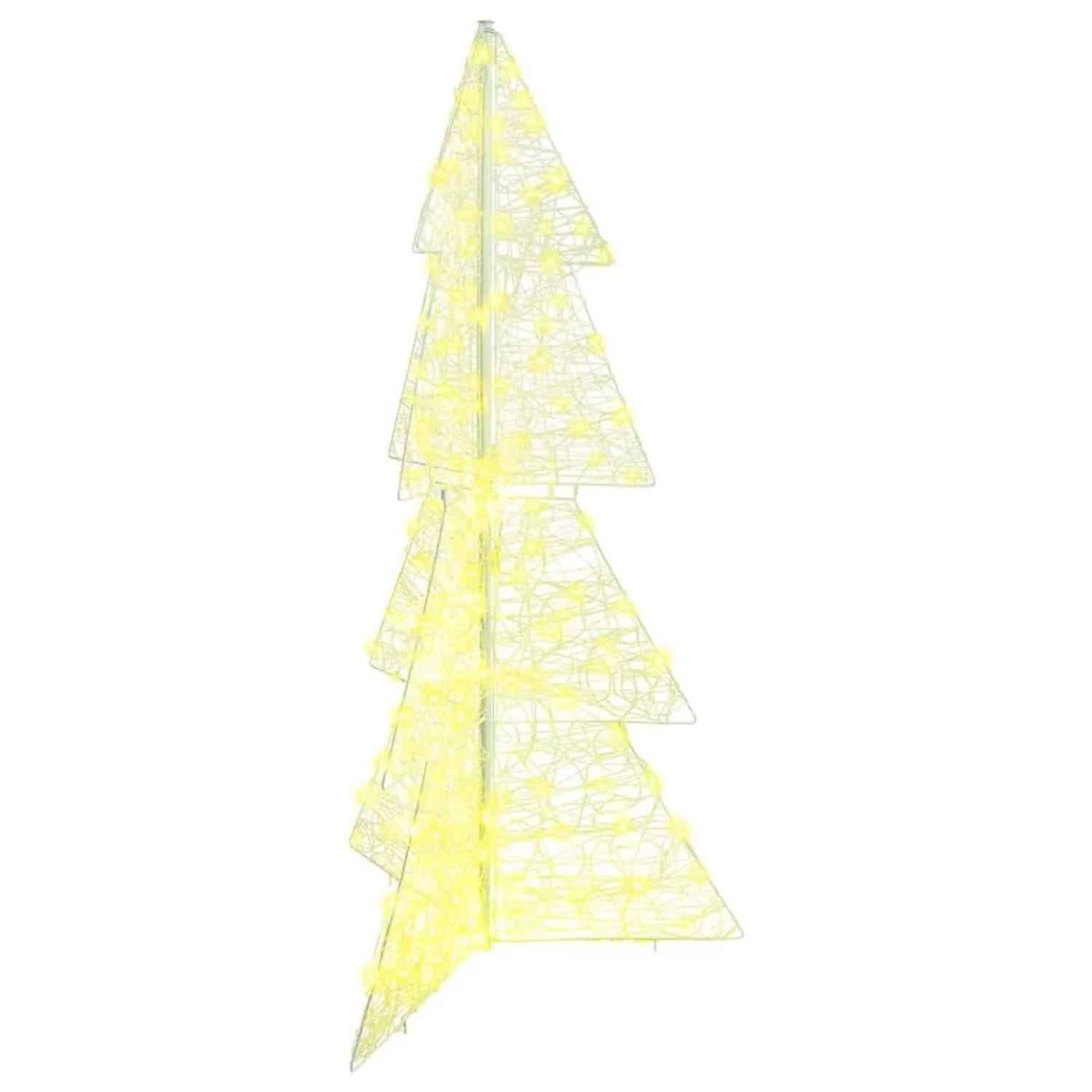 vidaXL Weihnachtsbaum mit 160 LEDs Warmweiß 150 cm Acryl 42019206