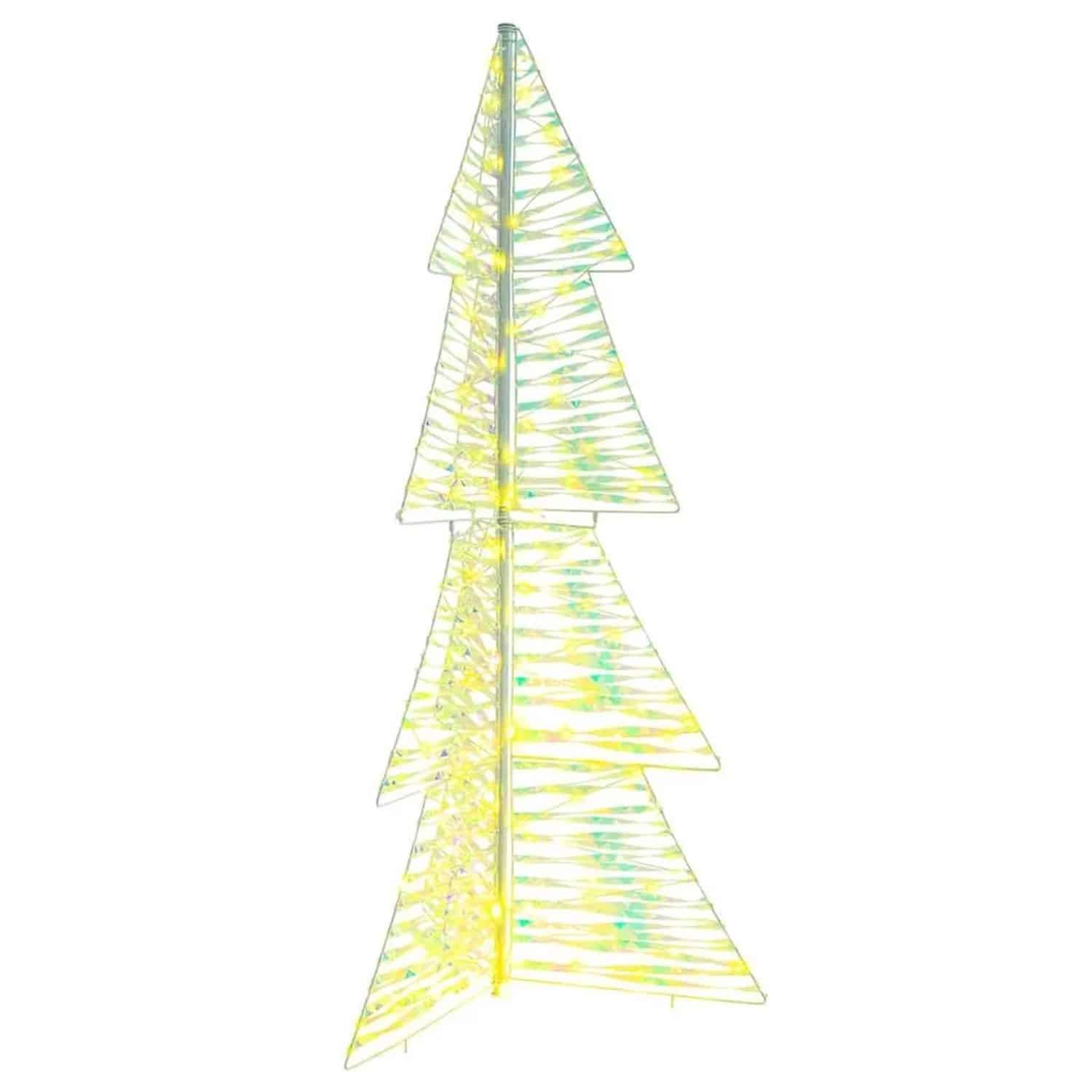 vidaXL Weihnachtsbaum mit 160 LEDs Warmweiß 150 cm PET 42019215