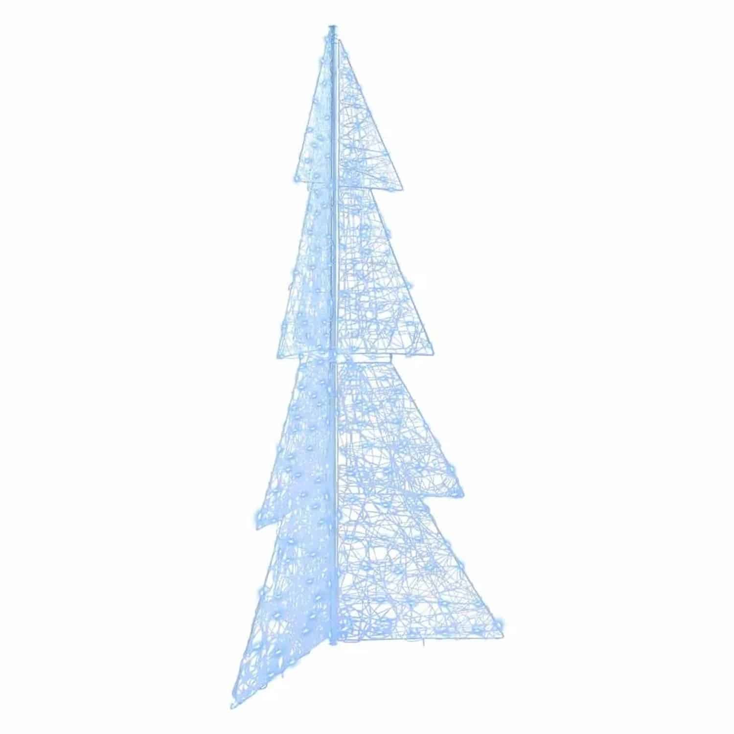 vidaXL Weihnachtsbaum mit 240 LEDs Kaltweiß 180 cm Acryl 42019211