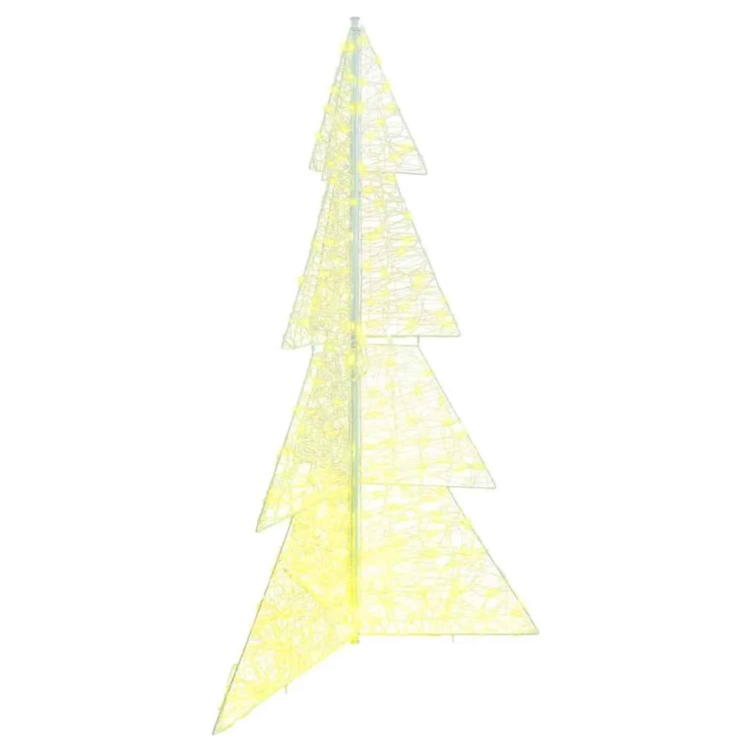 vidaXL Weihnachtsbaum mit 240 LEDs Warmweiß 180 cm Acryl 42019210