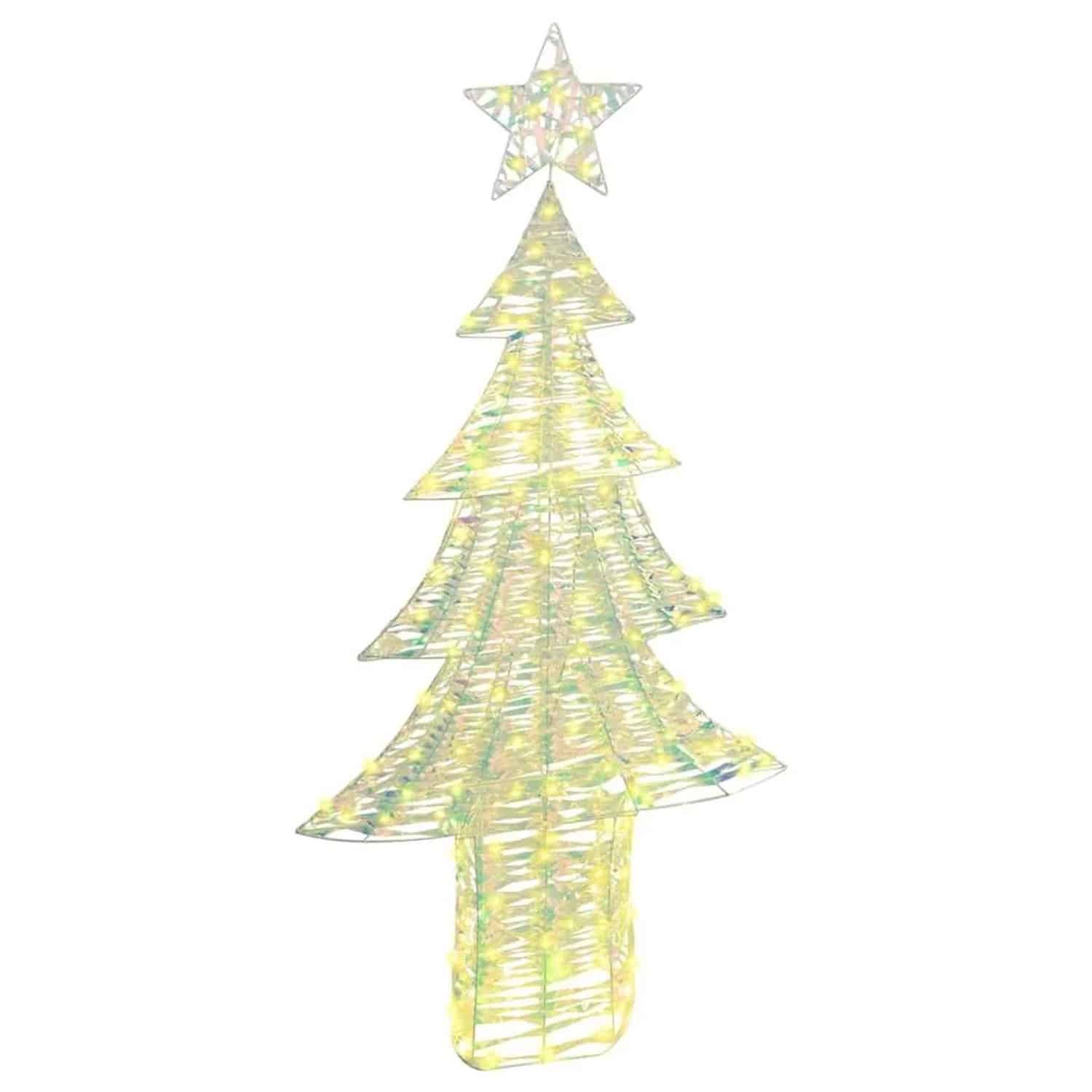 vidaXL Weihnachtsbaum mit 240 LEDs Warmweiß 180 cm PET 42018987