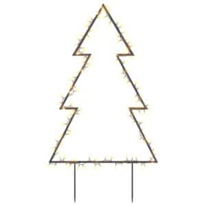 vidaXL Weihnachtsbaum mit Erdspießen und 115 LEDs 90 cm 357718
