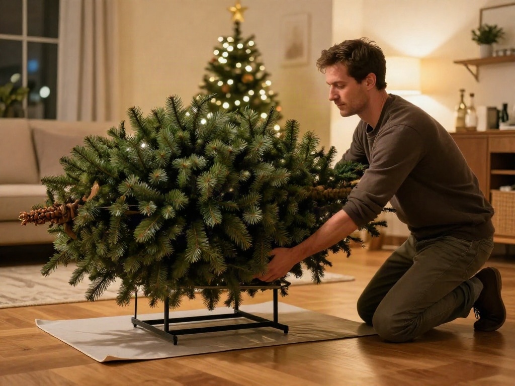Weihnachtsbaum richtig aufstellen